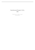 NURS 211L Nutritional Teaching Project