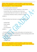 ADMS 2200 CHAPTER 11-DEVELOPING AND MANAGING BRAND AND PRODUCTS EXAM QUESTIONS AND ANSWERS BEST GRADED A+ NEW UPDATE 2022