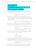 SAUNDERS COMPREHENSIVE REVIEW FOR NCLEX THREE