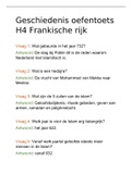 Geschiedenis Feniks Oefentoets H4 Frankische rijk 1 havo/vwo