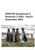 DPR3705 Assignment 2 (COMPLETE ANSWERS) Semester 2 2024 - DUE 27 September 2024 ; 100% TRUSTED Complete, trusted solutions and explanations.