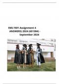 EML1501 Assignment 4 (COMPLETE ANSWERS) 2024 (651384) - DUE 27 September 2024