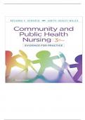 TEST BANK - Community and Public Health Nursing: Evidence for Practice 4th Edition by DeMarco & Walsh, All 25 Chapters |Complete Study Solution |Grade A+.