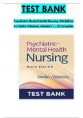 Test  Bank - Psychiatric Mental Health Nursing, 9th Edition by Sheila Videbeck  All 1-24 Chapters Covered ,Latest Edition ISBN: 9781975184773, 