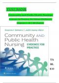 TEST BANK - Community and Public Health Nursing: Evidence for Practice 4th Edition by DeMarco & Walsh, All 25 Chapters Covered, Verified Latest Edition