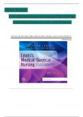 Test Bank for Lewis Medical Surgical Nursing 12th Edition by Mariann M. Harding, Jeffrey Kwong, Debra Hagler All Chapters Covered (Chapters 1 to 69) Correct Answers with Rationale | Graded A+