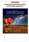 Test Bank for Fundamentals of Cost Accounting, 7th Edition by (Lanen/ Anderson/ Maher), ISBN: 9781264100842, All 18 Chapters Covered, Verified Latest Edition