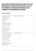 NSG 6430 WOMEN'S GYNECOLOGIC HEALTH 3RD EDITION COMPLETE TEST BANK ALL 32 CHAPTERS COMPLETE QUESTIONS AND CORRECT ANSWERS|2023 UPDATE
