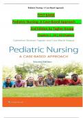 TEST BANK For Pediatric Nursing- A Case-Based Approach, 2nd Edition by (Tagher, 2024), Verified Chapters 1 - 34, Complete Newest Version