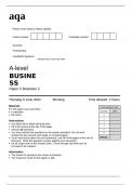 aqa  A-level BUSINESS Paper 3 Business 3(7132-3) June 2024 Question Paper 