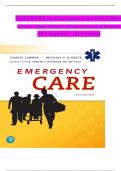 TEST BANK For Emergency Care, 14th Edition by Daniel Limmer, Michael F. O'Keefe, Verified Chapters 1 - 41, Complete Newest Version