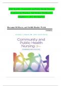 TEST BANK For Community and Public Health Nursing: Evidence for Practice, 3rd Edition by DeMarco, Walsh, Verified Chapters 1 - 25, Complete Newest Version