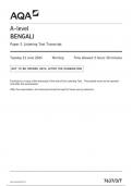 AQA A-level BENGALI Paper 3 Listening Test Transcript june 2024  7637/3T