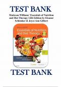 WILLIAMS' ESSENTIALS OF NUTRITION AND DIET THERAPY, 12TH EDITION-Test Bank