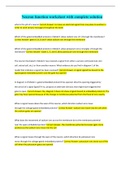 Neuron function worksheet with complete solution