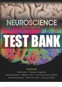 Neuroscience 6th Edition Purves Test Bank 100% Correct Answers 34 Chapters