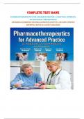 COMPLETE TEST BANK PHARMACOTHERAPEUTICS FOR ADVANCED PRACTICE: A PRACTICAL APPROACH 4TH EDITION BY VIRGINIA POOLE ARCANGELO|ANDREW|VERONICA|JENNIFER|CHAPTER 1-60|100% VERIFIED ANSWERS| RATED A+|LATEST 2024/2025