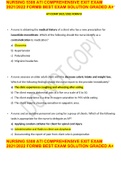 NURSING 5308 ATI COMPREHENSIVE EXIT EXAM 2021/2022 FORMB BEST EXAM SOLUTION GRADED A+