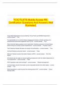   TCIC/TLETS Mobile Access RE-Certification Questions And Answers Well Illustrated.