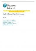 Pearson Edexcel GCSE In Religious Studies B Paper 1 Religion & Ethics 1A Catholic  Christianity Mark Scheme (Results) Summer 2024 