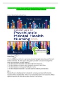 Essentials of Psychiatric Mental Health Nursing 8th Edition Concepts of Care in Evidence- Based Practice 8th Edition Morgan Townsend Test Bank