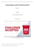 SOCS 325 Week 1 Group Project: Amyotrophic Lateral Sclerosis (GRADED)//SOCS-325 Week 1 Discussion: Defining Environmental Sociology ( GRADED A+)//SOCS 325 Week 1 Discussion: Environmental Racism and Justice (GRADED A)