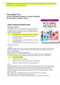 Test Bank for Wongs Nursing Care of Infants and Children 11th Edition by Hockenberry latest 2022/202