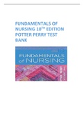 FUNDAMENTALS OF NURSING 10TH EDITION POTTER PERRY TEST BANK 