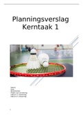 Planningsverslag kerntaak 1 Sport en Bewegen 