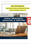 Solution manual for legal research analysis and writing 5th edition by william h putman jdjennifer r albright jd llm.pdf