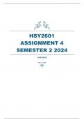 HSY2601 ASSIGNMENT 4 SEMESTER 2 2024