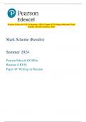 Pearson Edexcel GCSE In Russian (1RU0) Paper 4F Writing in Russian Mark  Scheme (Results) Summer 2024 