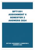 BPT1501 ASSIGNMENT 6 SEMESTER 2 ANSWERS 2024