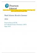 Pearson Edexcel GCSE In Combined Science Chemistry (1SC0) Paper 2CH  Mark Scheme (Results) Summer 2024