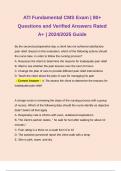 ATI Fundamental CMS Exam | 80+ Questions and Verified Answers Rated A+ | 2024/2025 Guide