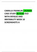 CAMILLA FRANKLIN I HUMAN CASE STUDY 48-YEAR-OLD WITH FATIGUE AND IRRITABILITY WEEK 10 SCREENSHOTS A