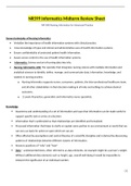 NR 599 Midterm Study Guide, NR599 Informatics Midterm Review Sheet (Version-2) Chamberlain College Of Nursing (Updated Guide)