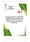 AFL1502 Assignment 2 (COMPLETE ANSWERS) Semester 2 2024 - DUE September 2024 ; 100% TRUSTED Complete, trusted solutions and explanations.