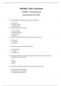 Exam (elaborations) Econ 1120  Microeconomic MCQS (solved)