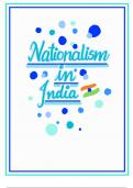 Notes related to chapter :- Nationalism in India