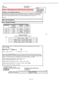 Chem 162 Experiment #2: Electrochemistry (Complete solution)