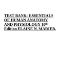 Test bank for essentials of human anatomy and physiology 10th edition Elaine N. Marieb