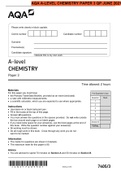 AQA A LEVEL CHEMISTRY PAPER 1 INORGANIC PHYSICAL CHEMISTRYPAPER1 QP JUNE 2021 and MS &AQA A LEVEL CHEMISTRY PAPER 2 7405-2 2021 QUESTION PAPER QP and MS  & AQA A-LEVEL CHEMISTRY PAPER 3 QP JUNE 2021 and MS 
