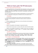 Midterm Study guide NR 599 Informatics General principles of Nursing Informatics