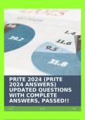 PRITE 2024 (PRITE 2024 ANSWERS) UPDATED QUESTIONS WITH COMPLETE ANSWERS, PASSED!!