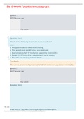 Bio 124 week 7 population ecology quiz./Answers 