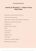 Anatomy & Physiology 1 - Chapter 6 Exam Study Guide