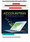 Solution Manual for Accounting Principles Volume 1 & Volume 2, 9th Canadian Edition Jerry J. Weygandt, Verified Chapters 1 - 20, Complete Newest Version