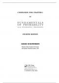 Fundamentals of Probability: With Stochastic Processes 4th Edition Companions For every single chapter.