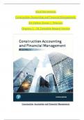 Construction Accounting and Financial Management, 4th Edition Solution Manual by Steven J. Peterson, Verified Chapters 1 - 18, Complete Newest Version